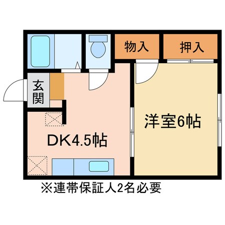 ヴィレッジ巴の物件間取画像